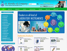 Tablet Screenshot of dharidasandco.com